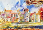 David Kennard House Portrait - Watercolour